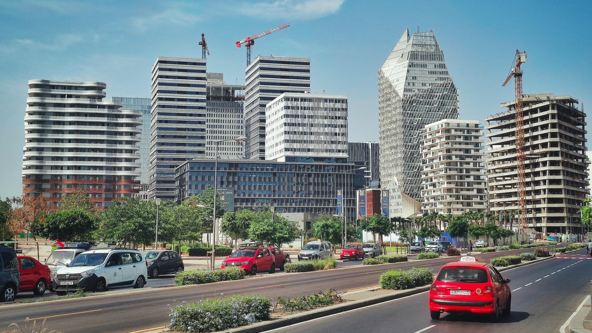 Immeubles modernes du quartier d'affaires de Casablanca